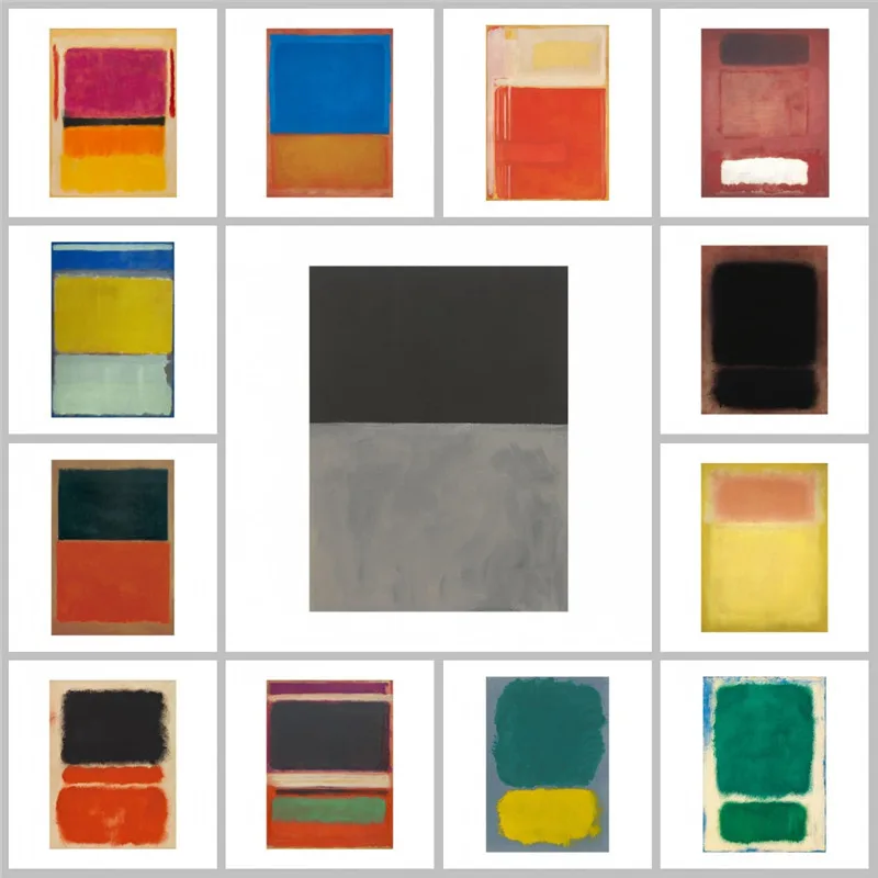 マーク · ロスコ抽象的な色キャンバス絵画アートポスターとプリントスカンジナビアウォールアートの写真リビングルームのインテリアcuadros