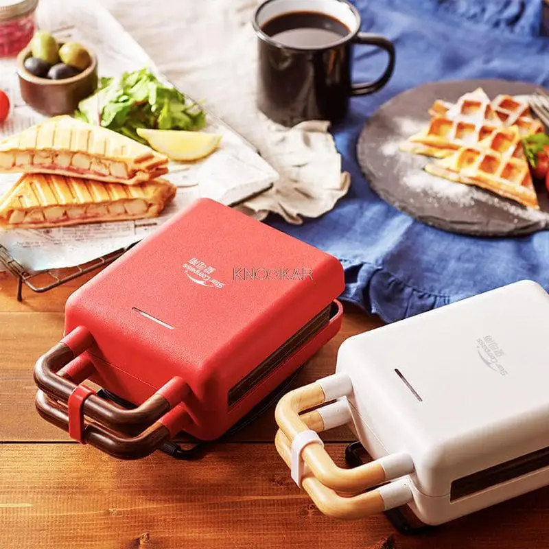 

600W Electric Sandwich Maker Waffle Maker Toaster Baking Multifunction Breakfast Machine takoyaki Sandwichera 220V