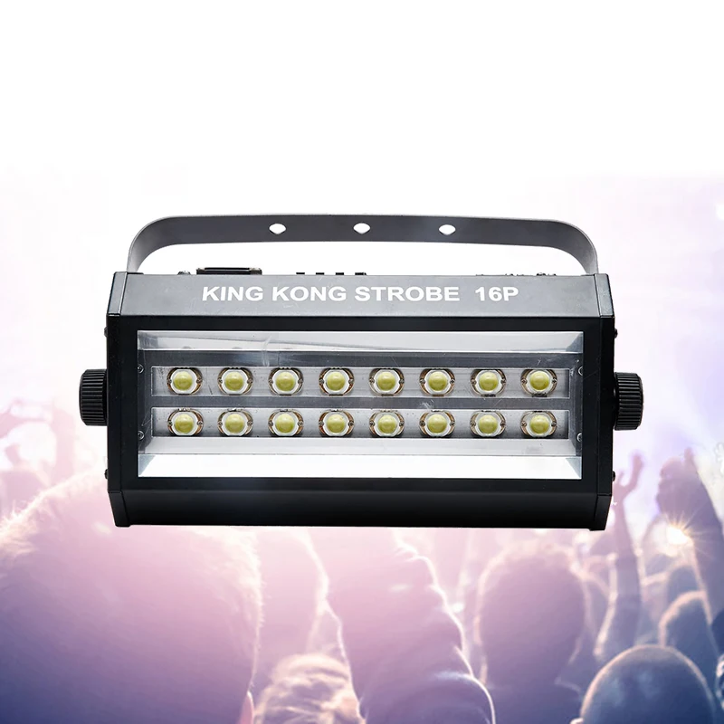 400W High Power Super Bright DMX512 Sound Control 16P LED Stroboscope Light Disco DJ Party Strobe Lights Bar LED Flash Lighting