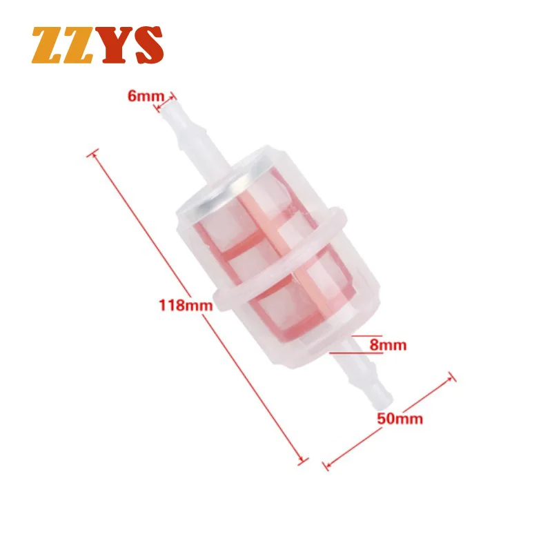 Motorcycle Moped Scooter Dirt Bike ATV Go Kart Petrol Gas Gasoline Liquid Oil Fuel Filter Oil cup & Hose & Clip Oil Tube