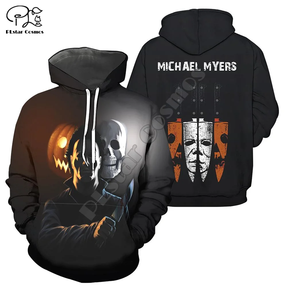 

PLstar Cosmos Newest Halloween Movie Michael Myers Horror Terror Colorful 3DPrint Men/Women Streetwear Harajuku Funny Hoodies A2