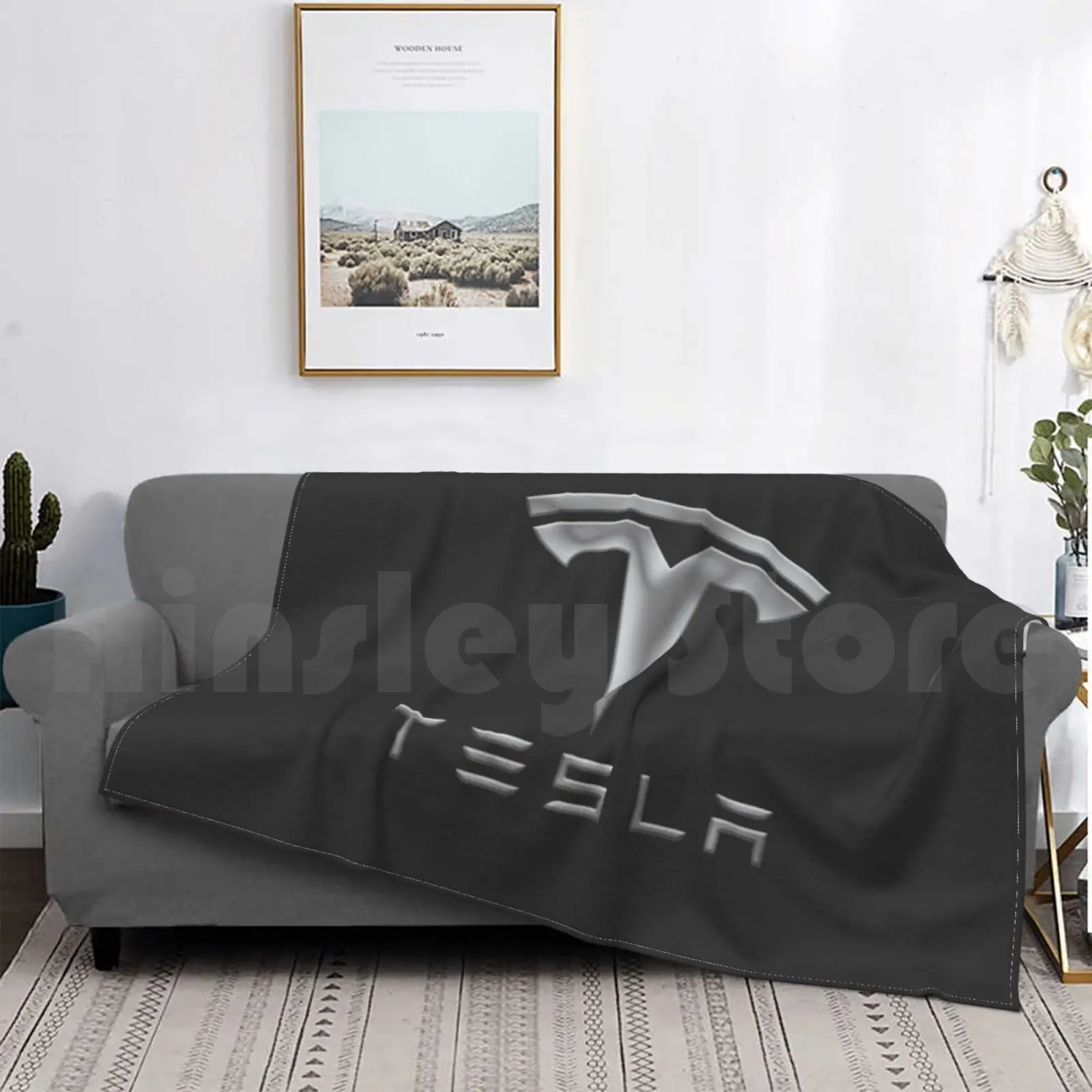 Tesla Blanket Fashion Custom Tesla Space Elon Musk Spacex Musk Elon Science Space X Smoke Weed Blunt Engineering