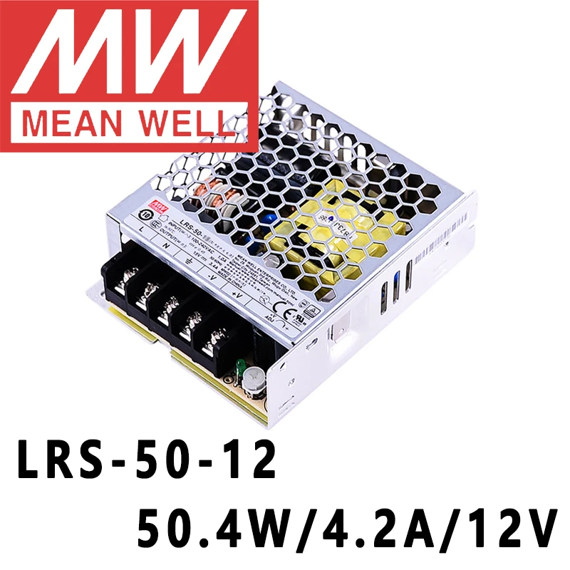 Mean Well LRS-50-12 meanwell 12VDC/4.2A/50W Single Output Switching Power Supply online store