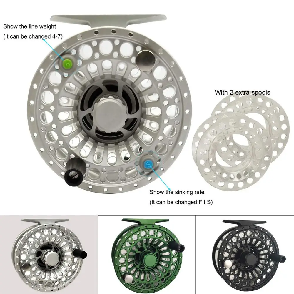 

Aventik ECO Cassette CNC Machined Aluminium 5/6 Fly Reel with Two Extra Spools