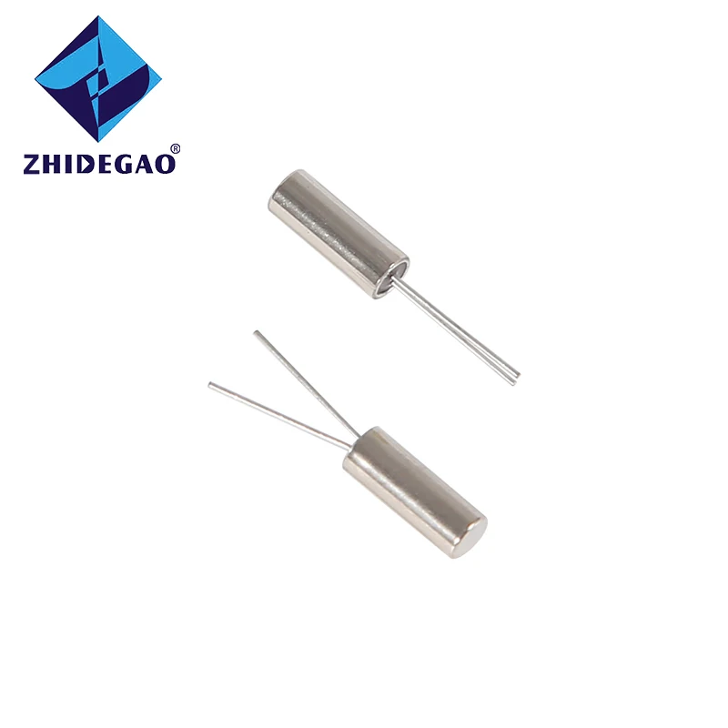 ZHIDEGAO 10pcs 32.768KHz 32.768 KHZ 32.768K Frequency Resonator Oscillator Quartz Crystal Cylender 3*8mm