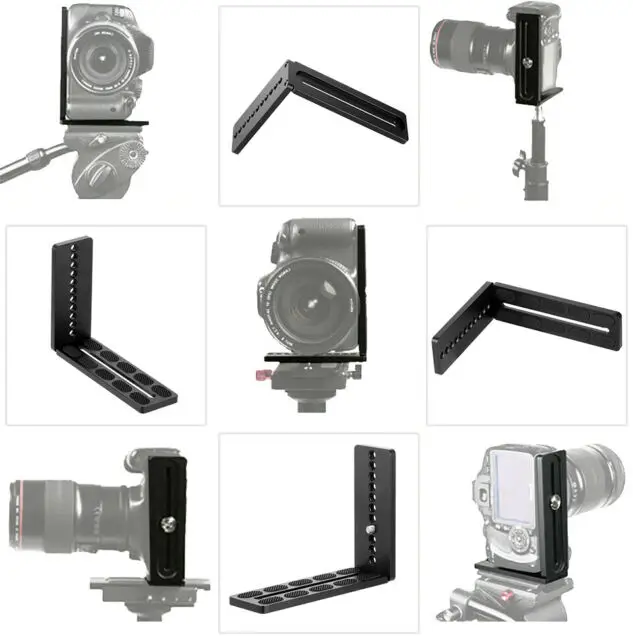 Empuñadura de soporte de placa en L de liberación rápida QR de Metal para cámara Panasonic LUMIX GH5 Arca-Swiss standard RRS, abrazadera de liberación de palanca