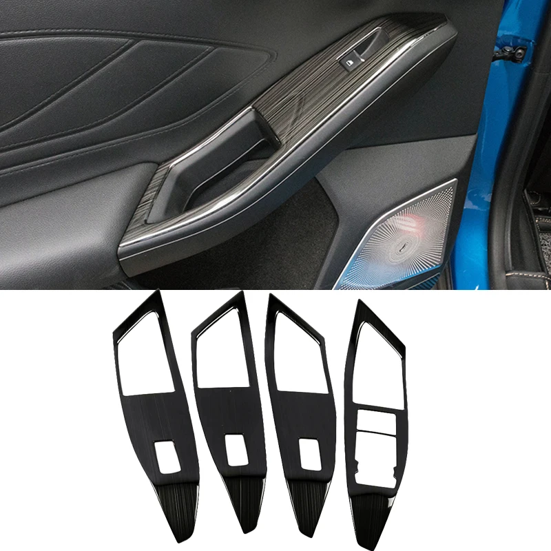 For Ford Focus MK4 2019 2020 Gear Shift Box Center Control Panel Cover Sticker Trim Strip Garnish  Accessories Interior