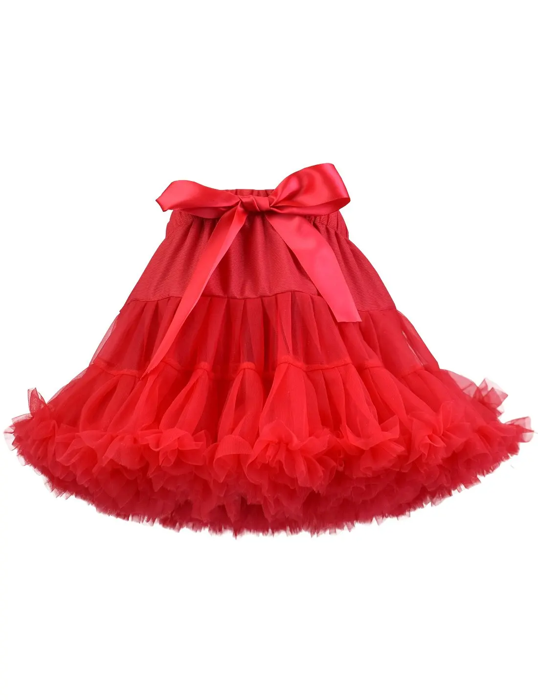 Sensual Looking Fancy Clingy Girl's Fluffy Tutu Skirt Toddler Tulle Birthday Party Tiered Princess  Pettiskirt