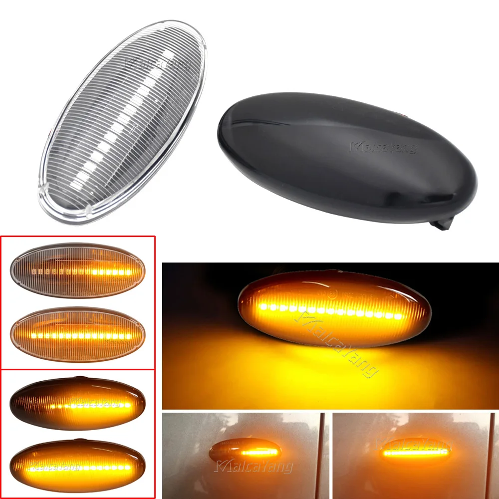 LED Dynamic Fender Side Marker Turn Signal Light For Nissan NV200 NV400 NP300 Leaf Micra Cube Note Dualis March Tiida X-T