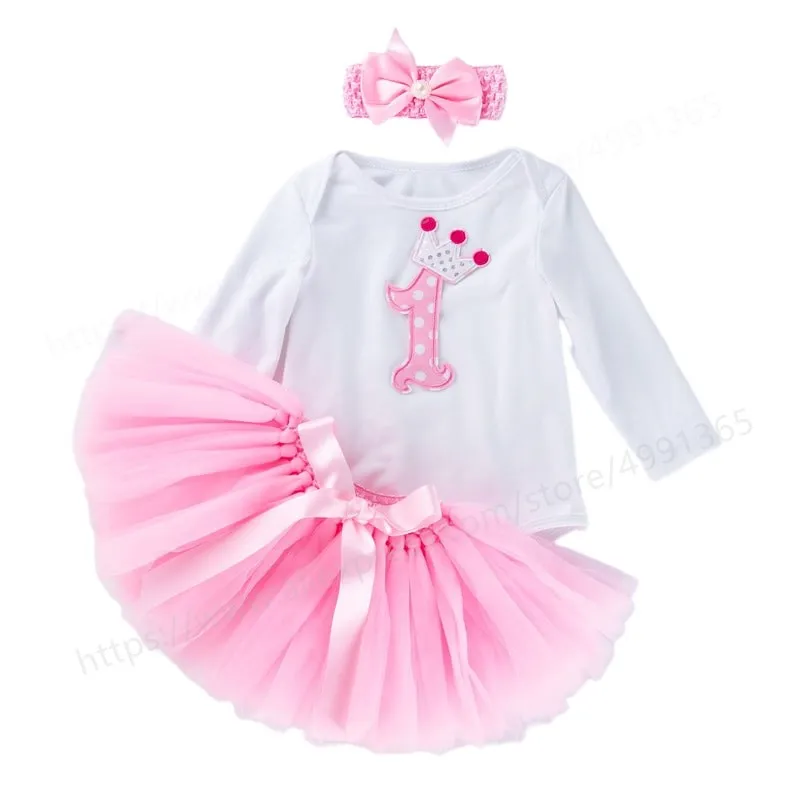 Baby Girl Clothes First Birthday Outfit 1 Year Girls Dress Newborn Infant Christening Xmas Costume Baby Dresses for Birthday