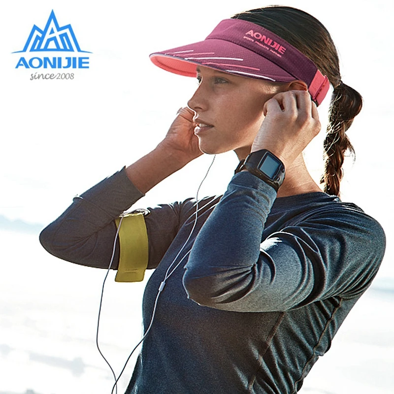 AONIJIE Fashion Sun Visor Caps Lightweight Sports Outdoor Hats Adjustable For Trailing Running Cycling Golf  E4113