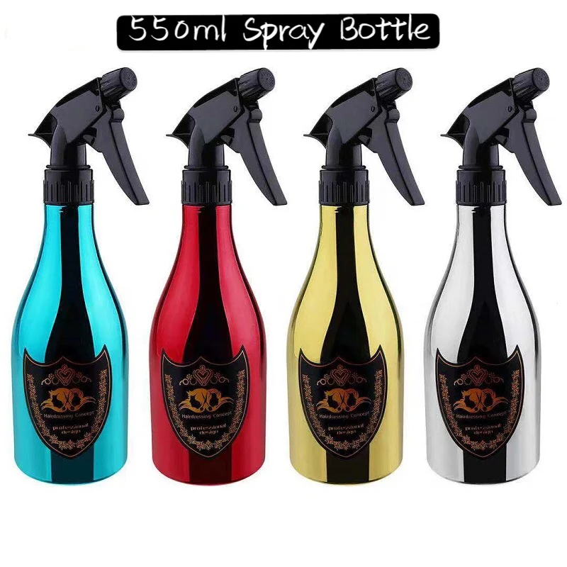 4pcs 550ML Hairdressing Spray Bottle Salon Barber Continuous Fine Mist Water Atomizer Pressure Mist Sprayer Styling Care Tools