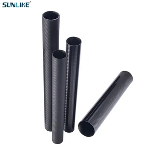 3 PCS Length Is 330mm 3K Carbon Fiber Tube Diameter 16mm 17mm 18mm 19mm 20mm 22mm For RC Model Aircraft Drone Accessories