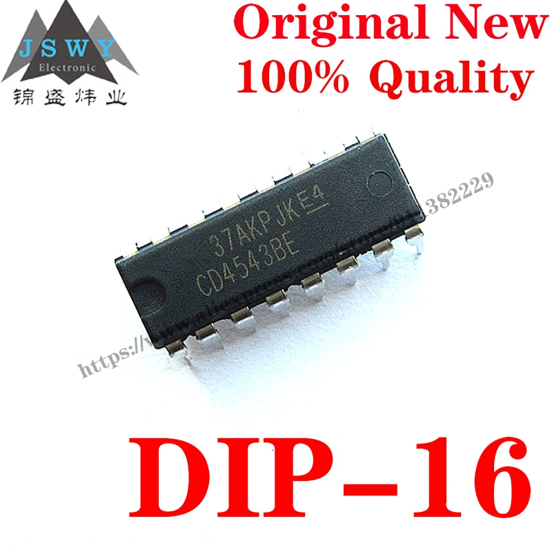 

10~100 PCS CD4543BE DIP-16 Semiconductor Encoder Decoder Multiplexer and Demultiplexer IC Chip for module arduino Free Shipping