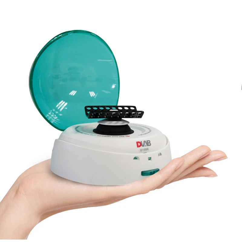 뚜껑이있는 미니 원심 분리기 7000rpm EZeeMini D1008 팜 마이크로 원심 분리기 0.5ml 1.5ml 2ml 실험실 세럼 분리기 CE 마크