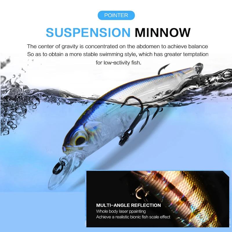 BEARKING 63mm 5g Hot SP fishing lures professional UV colors minnow Magnet weight system wobbler crankbait Fishing accessories view 2