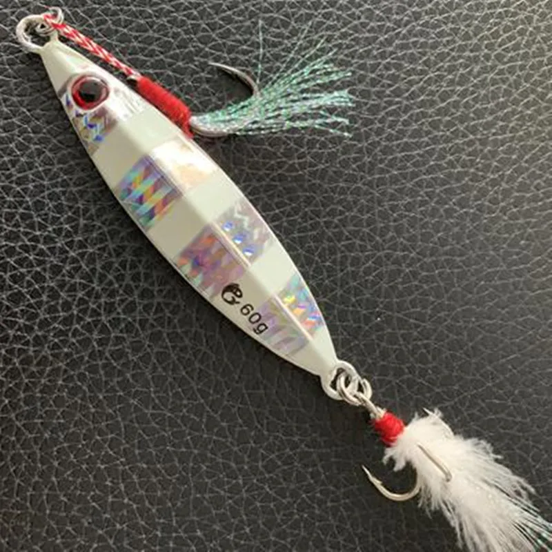 Ufishing Slow Jig Glow Fishing Lure 30g 40g 60g 100g 130g 160g 200g Big Game Trolling Cast Sea Bait