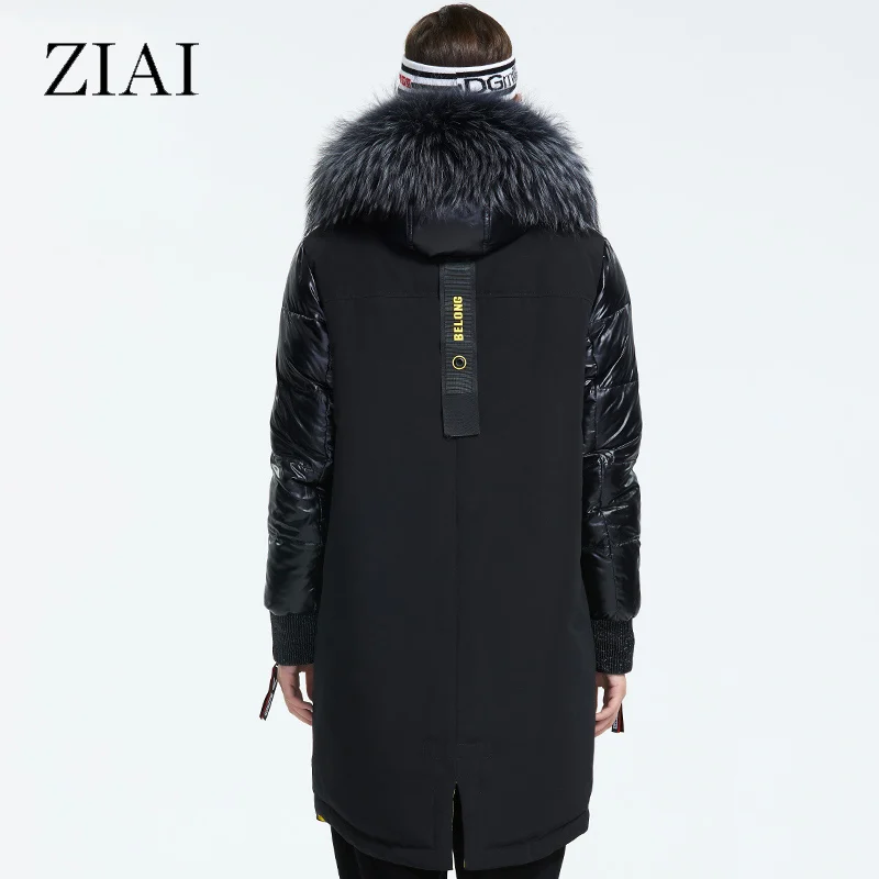 ZIAI 2022 Winter women down jacket Long Coats female fashion top quality zipper Natural fur collar ZR-3022