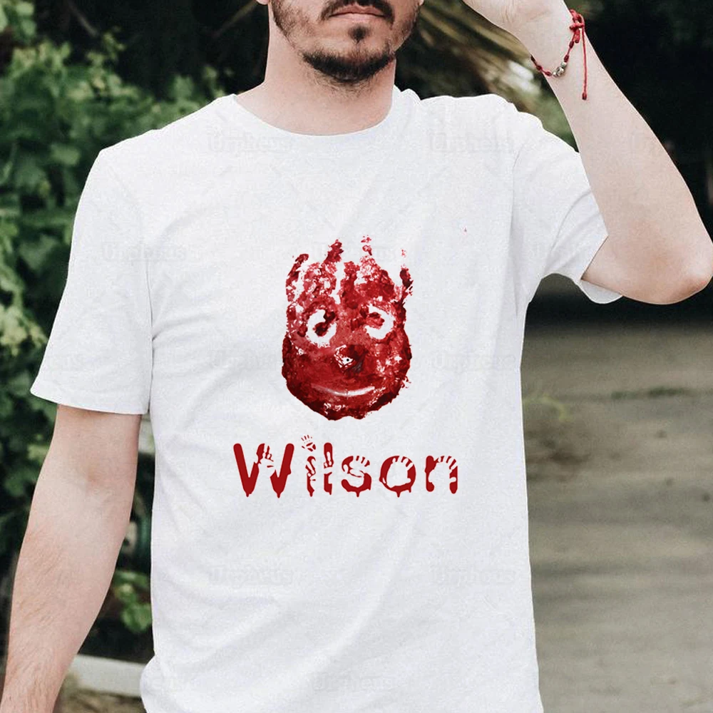 Camiseta 100% algodón Cast Away Wilson, camisa divertida de película, Top