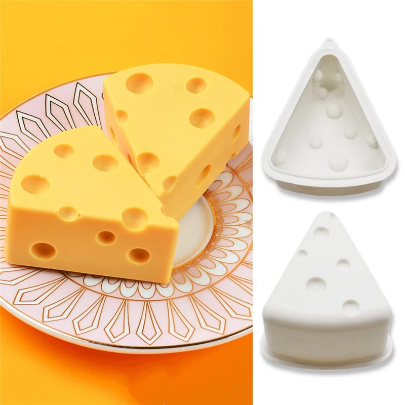 3D Silicone Candle Mold DIY Candle Making Crafts Baking Model Orange Cheese Shape Wax Model Soap Mould Tool Party Supplies