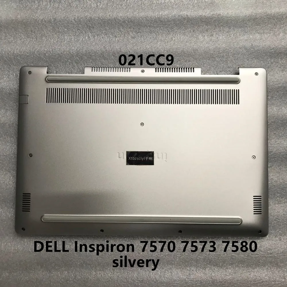 New For Dell Inspiron 15 7000 7570 7573 7580 lower cover bottom shell silver laptop D shell 021CC9 21CC9