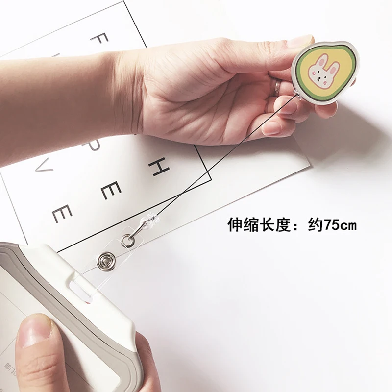 Zuid-korea Ins Verpleegkundige Badge Card Set Opknoping Selectie Leuke Cartoon Q Versie Medische Student Werkkaart Telescopische Document Set