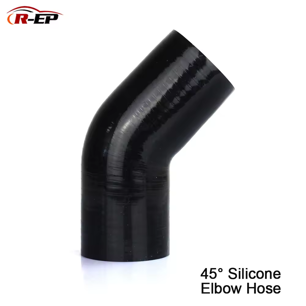 Tubo flessibile a gomito in silicone R-EP da 45 gradi 38 45 51 57 63 70 76 83 89MM Tubo piegato in gomma per tubo di aspirazione aria fredda Intercooler