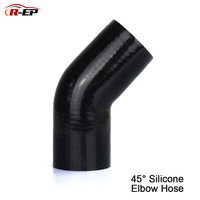 R-EP 45 degree Silicone Elbow Hose 38 45 51 57 63 70 76 83 89MM Rubber Joiner Bend Tube for Intercooler Cold Air Intake Hose