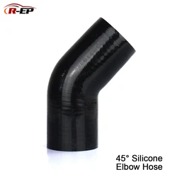 R-EP 45 degree Silicone Elbow Hose 38 45 51 57 63 70 76 83 89MM Rubber Joiner Bend Tube for Intercooler Cold Air Intake Hose