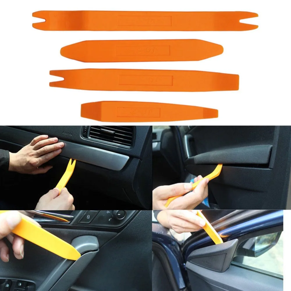 Auto Door Clip Panel Trim Removal Tool Kits Navigation Blades Disassembly Plastic Car Interior Seesaw Conversion Repairing Tool