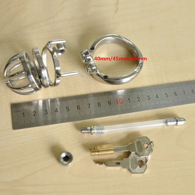 Stainless Steel Male Chastity Device With Catheter,Chastity Belt ,Penis Rings,Cock Cage,Penis Sleeve,BDSM Sex Toys For Men