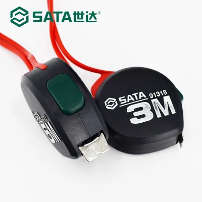 sata Tape measure 5m high precision steel tape ruler 3m cute drop-shaped box ruler woodworking household ruler