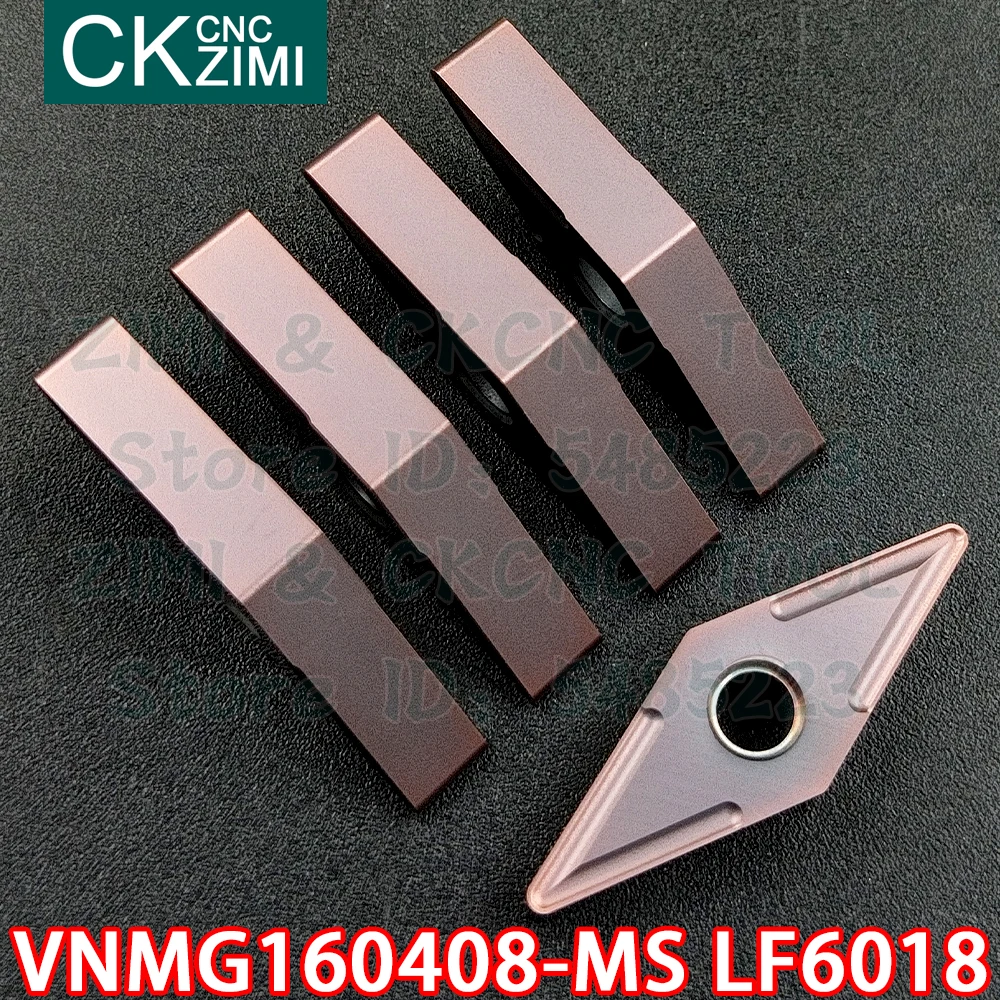 Ferramenta de inserção para torno externo, ferramenta de torno de metal cnc para aço inoxidável com inserções de VNMG160408-MS lf6018 vnmg 160408 ms lf6018