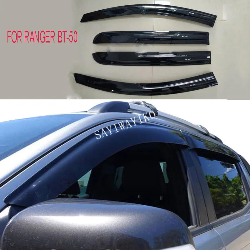 Side Window Deflectors Visor  For Mazda Bt50  Wildtrak 2012-2019 Double Cabin