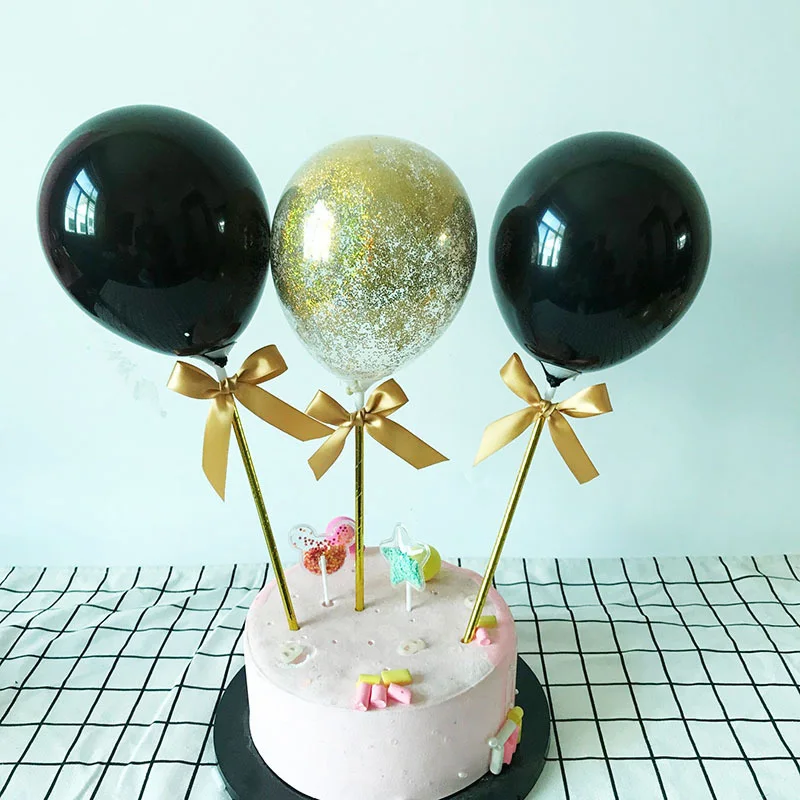 Xsstarmi Lot De 30 Boules De Décoration De Gâteau En Mousse Avec Fausses Perles Pour Fête