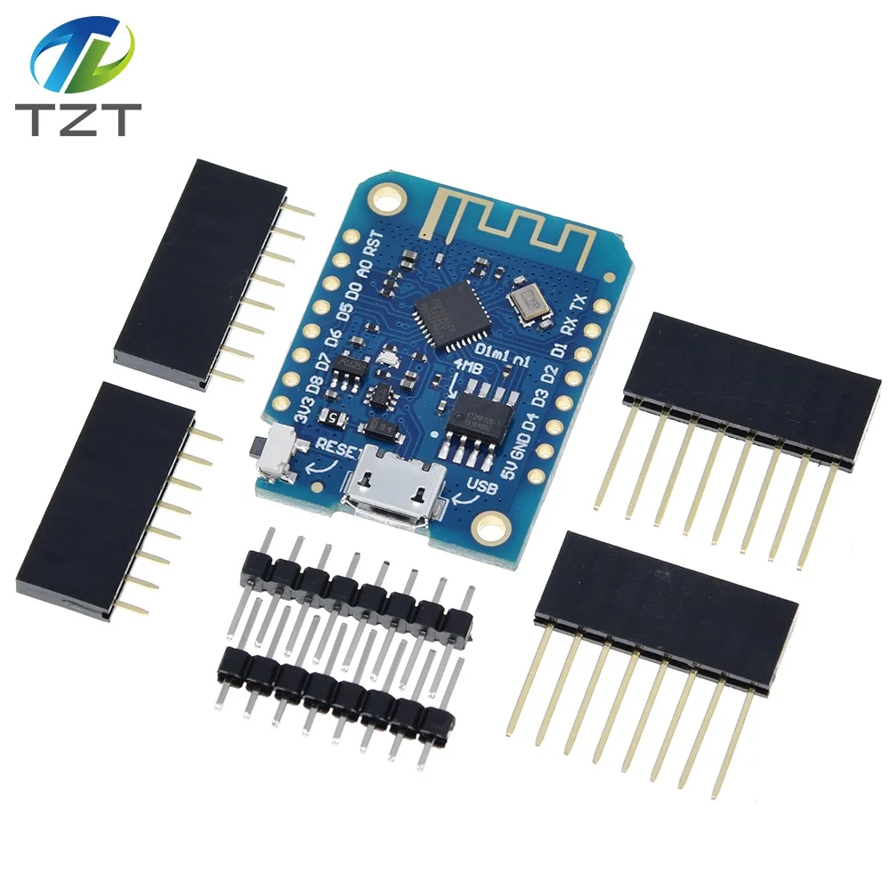 WeMos D1 Mini Pro V3.0 NodeMcu TZT 4 MB/16 MB Bytes Lua WIFI Internet of Things Entwicklungsboard basierend auf ESP8266 CH340G Nodemcu V2 – Detail 24