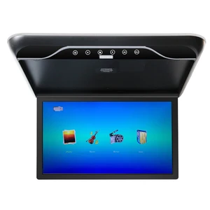 19 inch car audio 1920*1080p IPS Screen Flip Down Roof Assembly 1080p MP5 Player with HDMI FM USB Car ceiling monitor of the car Main Main Sales Monitor 19 inch - №3