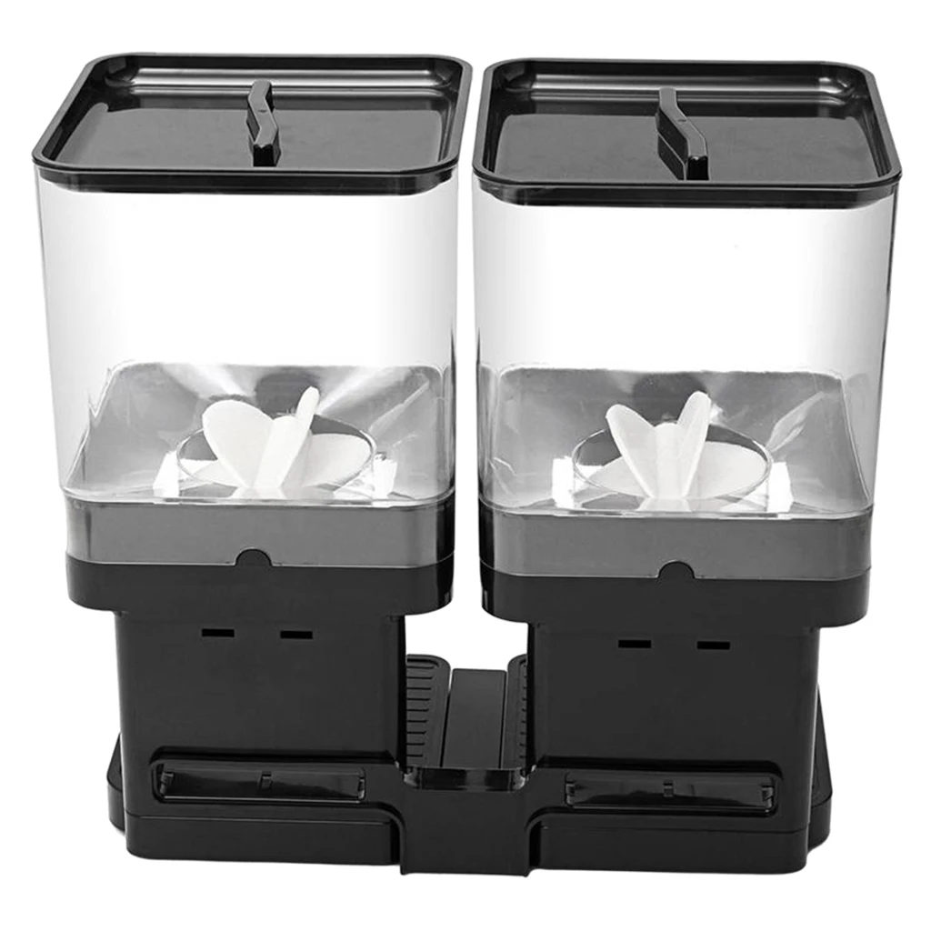 Kitchen Grains Storage Dispenser Free Standing Container Rice Barrels Sealed Dry Food Press Container Cereal Box