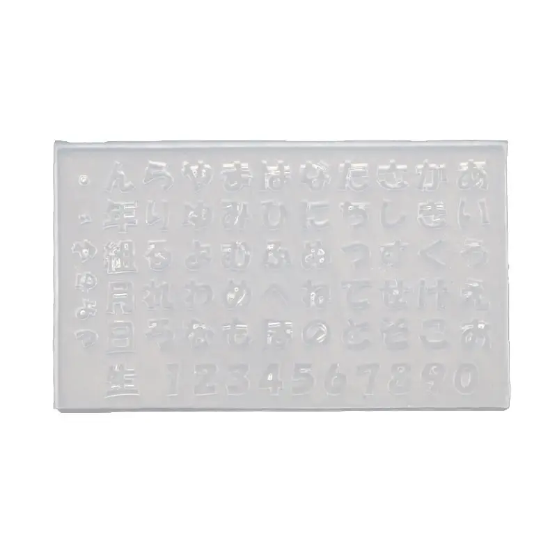 Diy Japanse Hiragana En Katakana Resin Carving Mold Japanse Alfabetten Vijftig Kana Nummer Art Sjablonen Schimmel Dropship