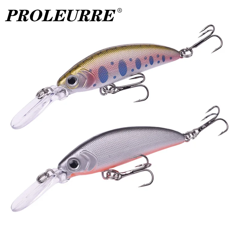 1Pcs Sink Slowly Minnow Fishing Lure 7cm 5.7g Lifelike Swing Small Fish Deep Diving Hard Lures Japan Winter Vibration Baits 50ss