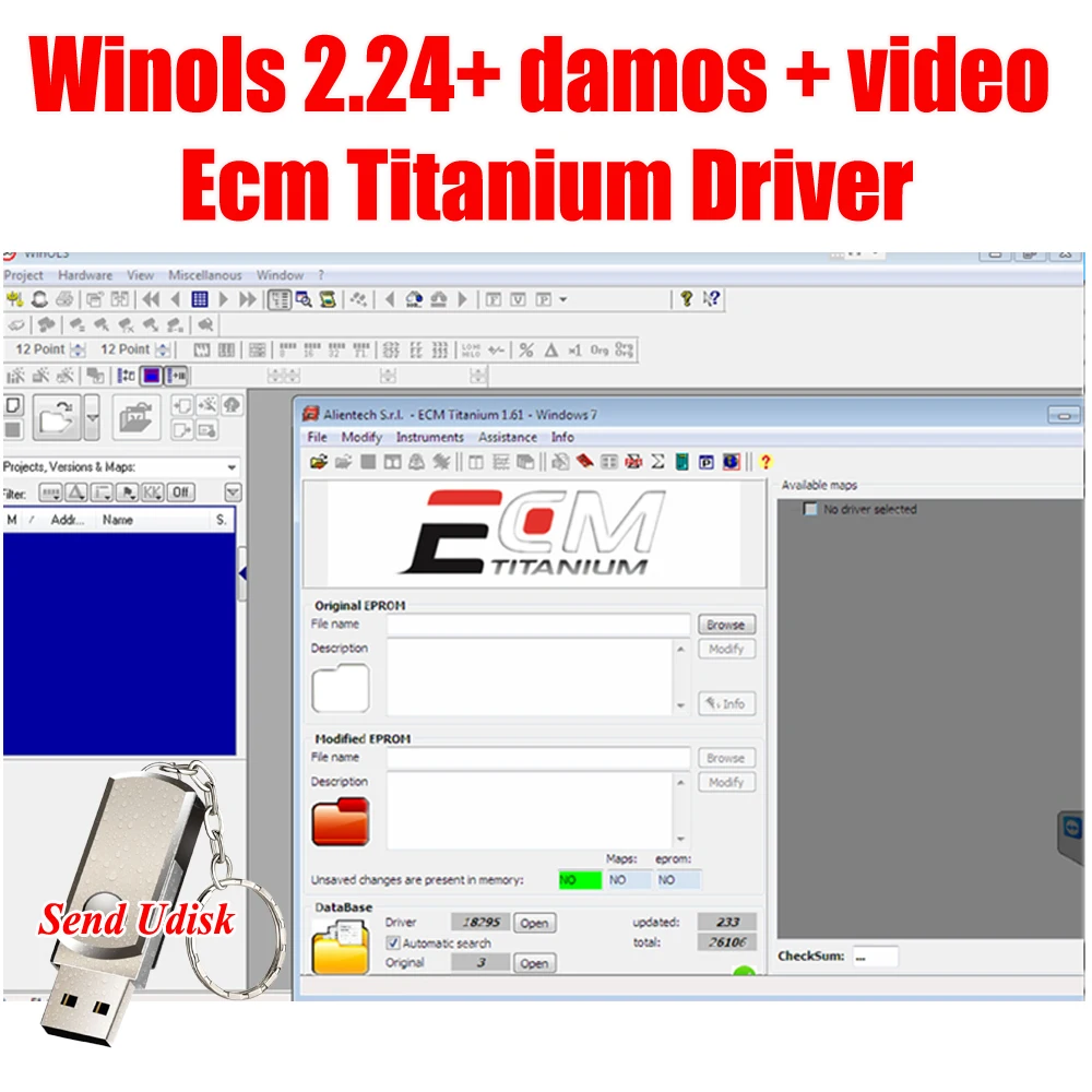 

2021 Hot Selling Winols 2.24+ Ecm Titanium 26000+ Unlock Patch+ Damos Files+ User Manual Drivers Diagnostic Tool