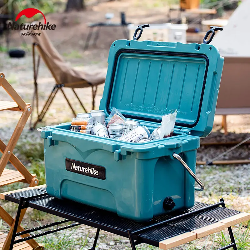 Naturehike Camping Fridge Big Capacity 25L Long-term Cool Preservation Portable Fridge 60-80H Ultralight 7.5kg Cooler Box Hiking