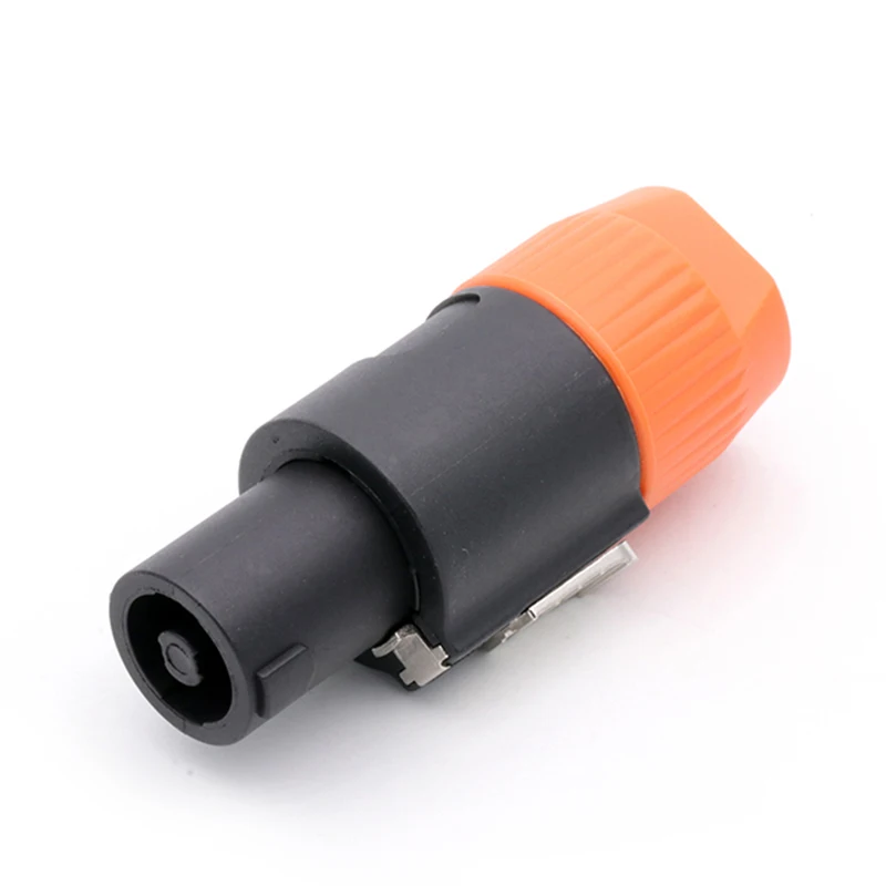 1PC Speak Connectors, NL4FC, 4 Poles, Speaker Male Plug Audio Wire Connector, Blue&Orange color