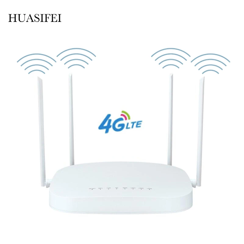 300Mbps Wifi router 4G LTE router 3G / 4G wireless CPE router 4 with SIM card slot 4 external antennas up to 32 users WAN / LAN