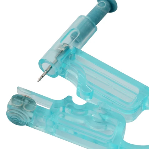 Imagen 2 del producto 1 Juego de pistola para Piercing de oreja, nariz, ombligo, cuerpo estéril desechable, almohadilla de Alcohol con perno de acero inoxidable para tatuaje, juego de herramientas para Piercing en la oreja