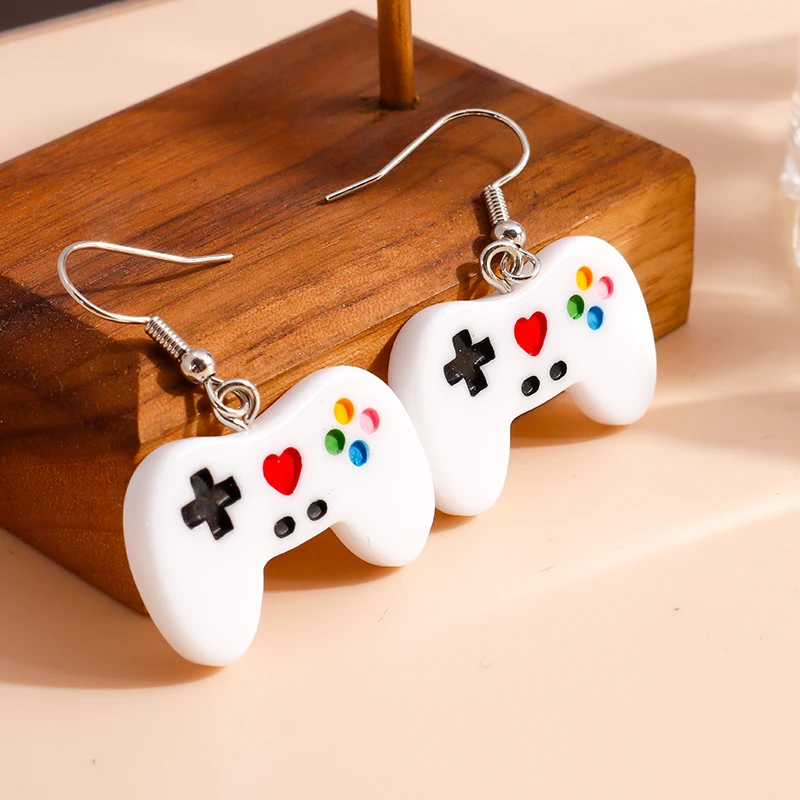Funny Game Console Controller Earrings for Women Mini Cute Handle Dangles Earring Creative Jewelry Gift Game Girl Welfare