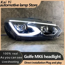 VLAND Headlamp LED Car Headlight Head Front Light Assembly For Golf 6 mk6 VI 2008-2010 2011 2012 2013 With welcome Features