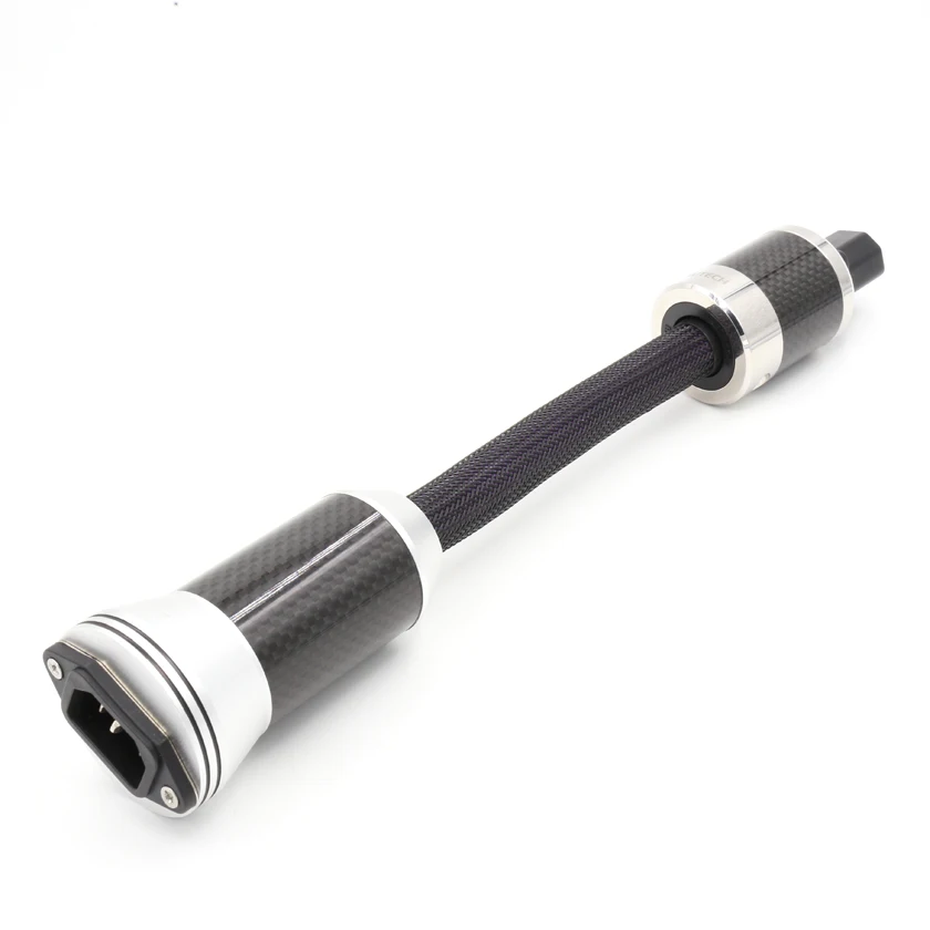 مرحبا نهاية Furukawa Flux-50 تصفية في خط مرشح الطاقة مع FI-50 FI-50R NCF ألياف الكربون الروديوم مطلي موصل التوصيل 30 سنتيمتر 50 سنتيمتر