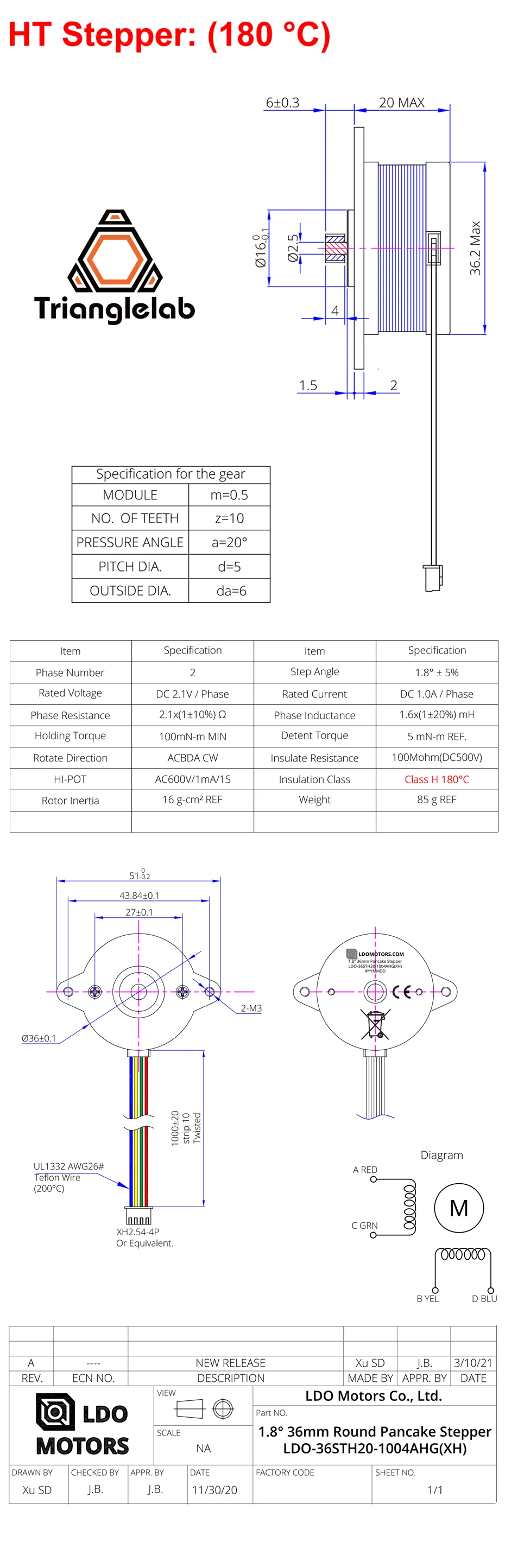 C Trianglelab Orbiter Extruder für 2,85/3,0MM Filament V1.5 Vollversion Mit LDO-Motor für 2,85MM PLA ABS TPU Filament – Detail 5