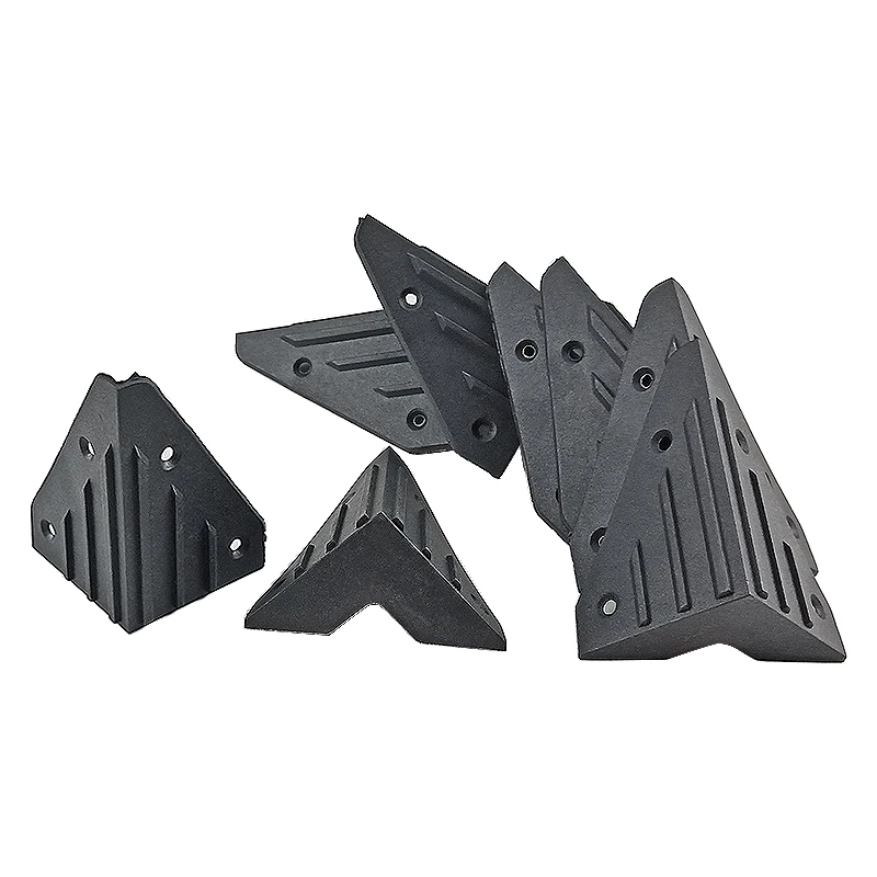 GHXAMP Spaeker منصات الصوت المضادة للتصادم حماية الزاوية البلاستيك التفاف زاوية للناطقين مربع منصات منع ارتداء أجزاء DIY 8 قطعة